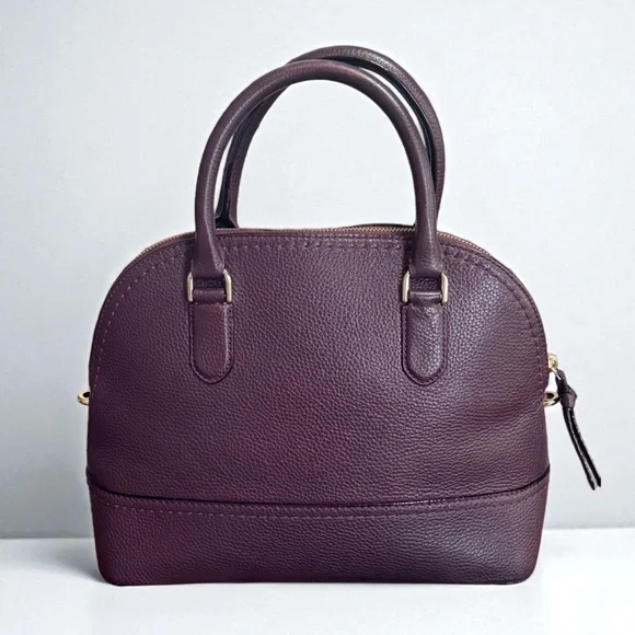 Authentic Kate Spade Plum Carli McCall Street Leather Satchel Crossbody! COA! - Picture 5 of 13